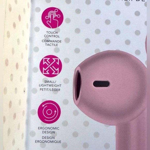 π§π Isaac Mizrahi Pink Wireless Earbuds β Chic Sound on the Go! ππ§ - Picture 14 of 16